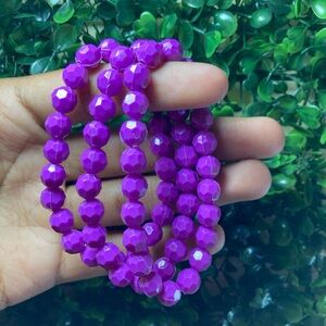 violet handmade bracelet unisex